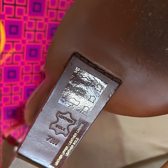 Tory Burch Brown and Colorful Wedge Sandals - Picture 8 of 10